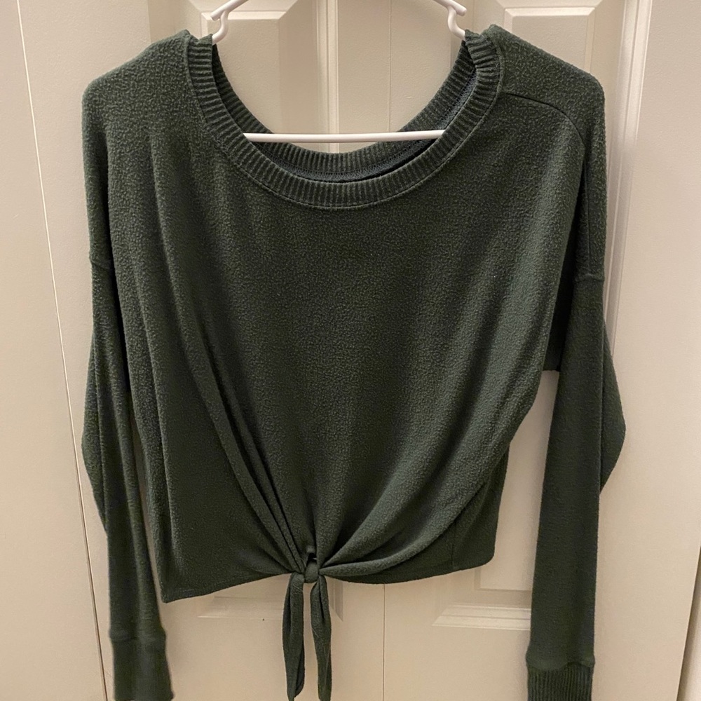 Abercrombie green sweater, super soft!